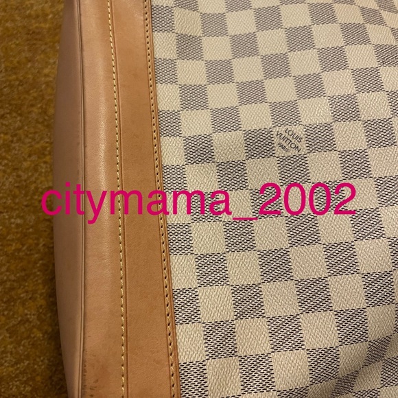 Louis Vuitton Noe Damier Azure GM 2022 Bucket Bag Purse Tote - Picture 6 of 10